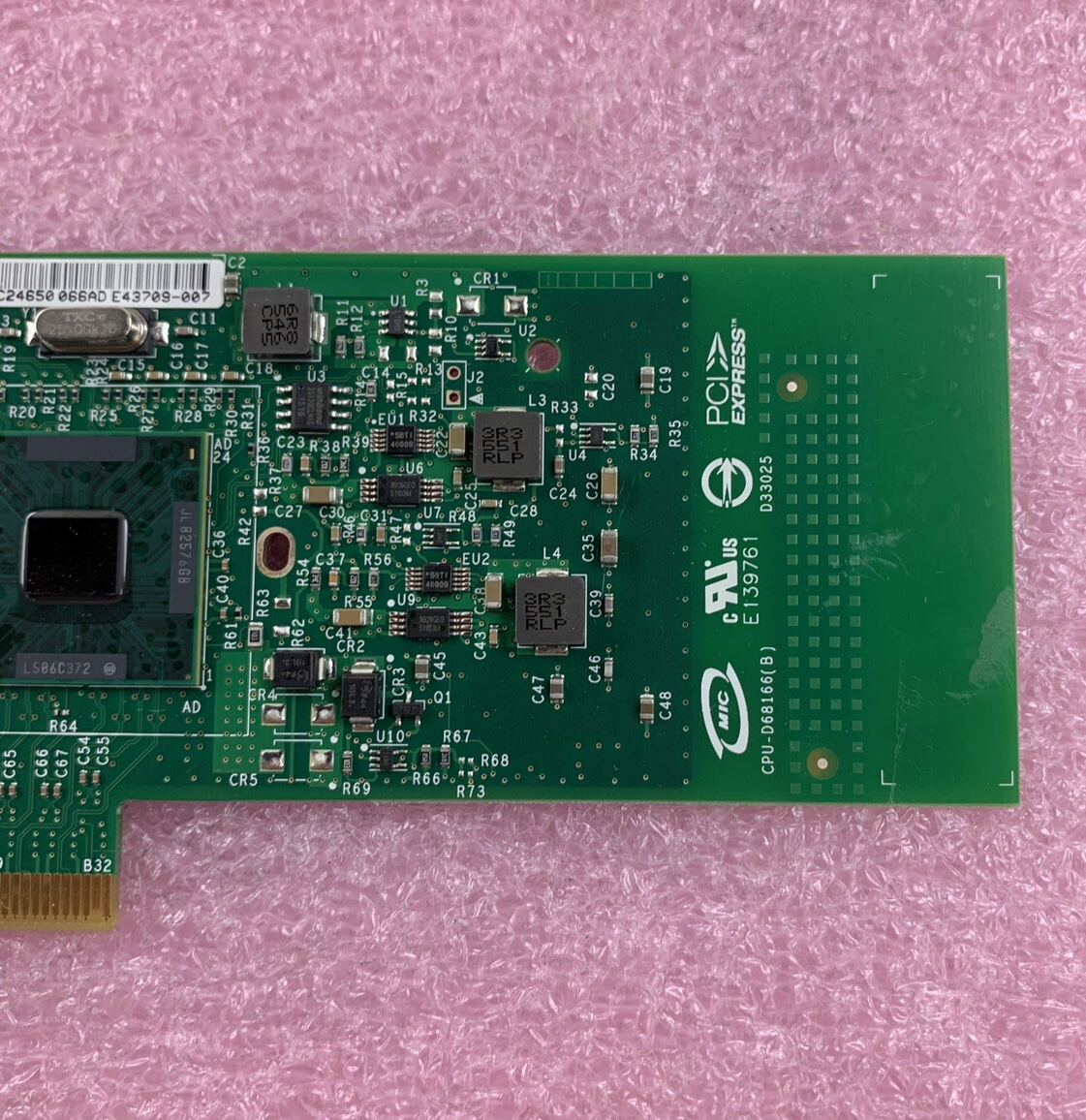 Intel CPU-D68166 Dual-Port Gigabit ET PCIe Server Adapter E139761