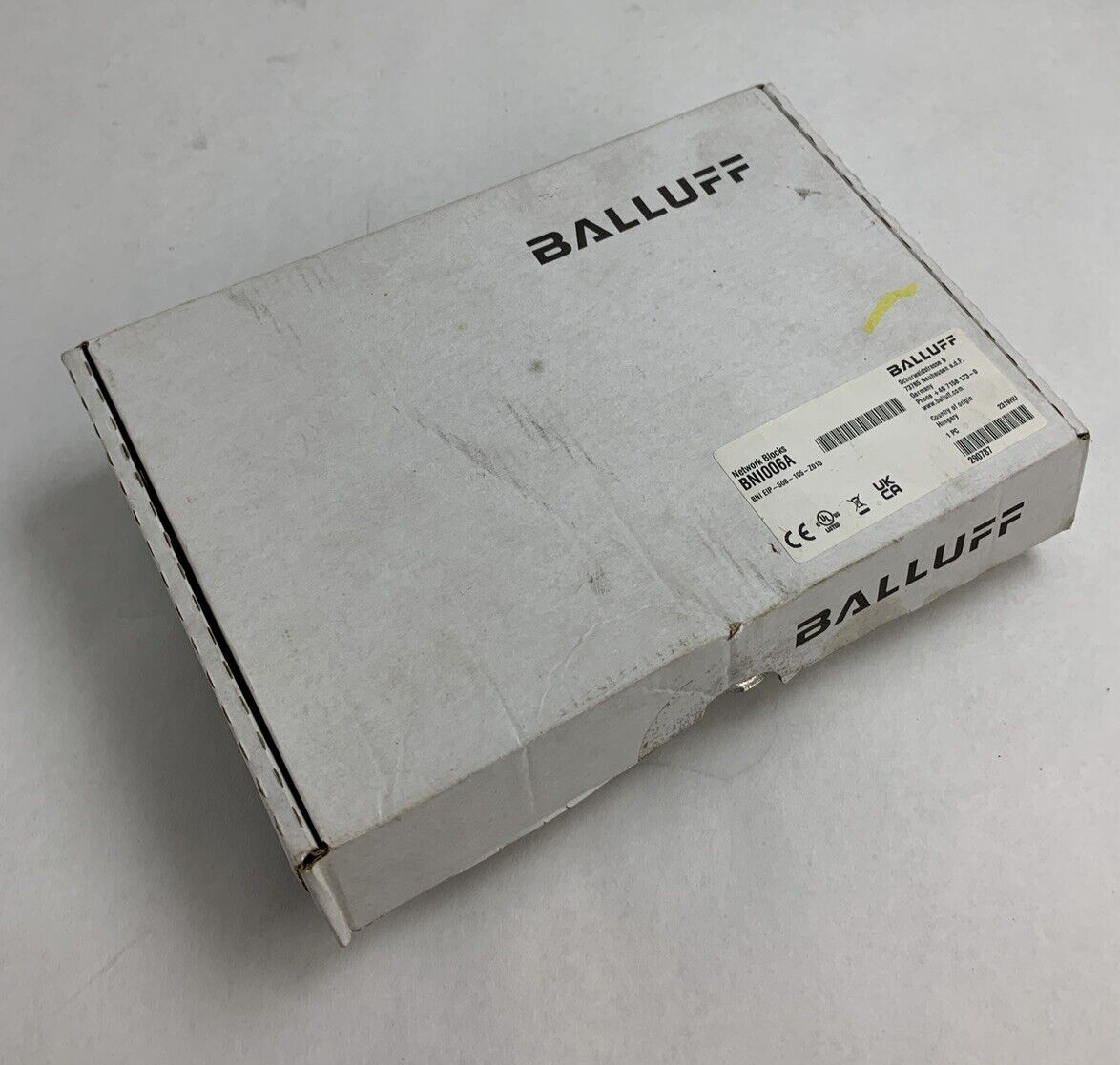 Balluff BN1006A Distribution Box 8-In/8-Out M12 Ports BNI EIP-50 Untested
