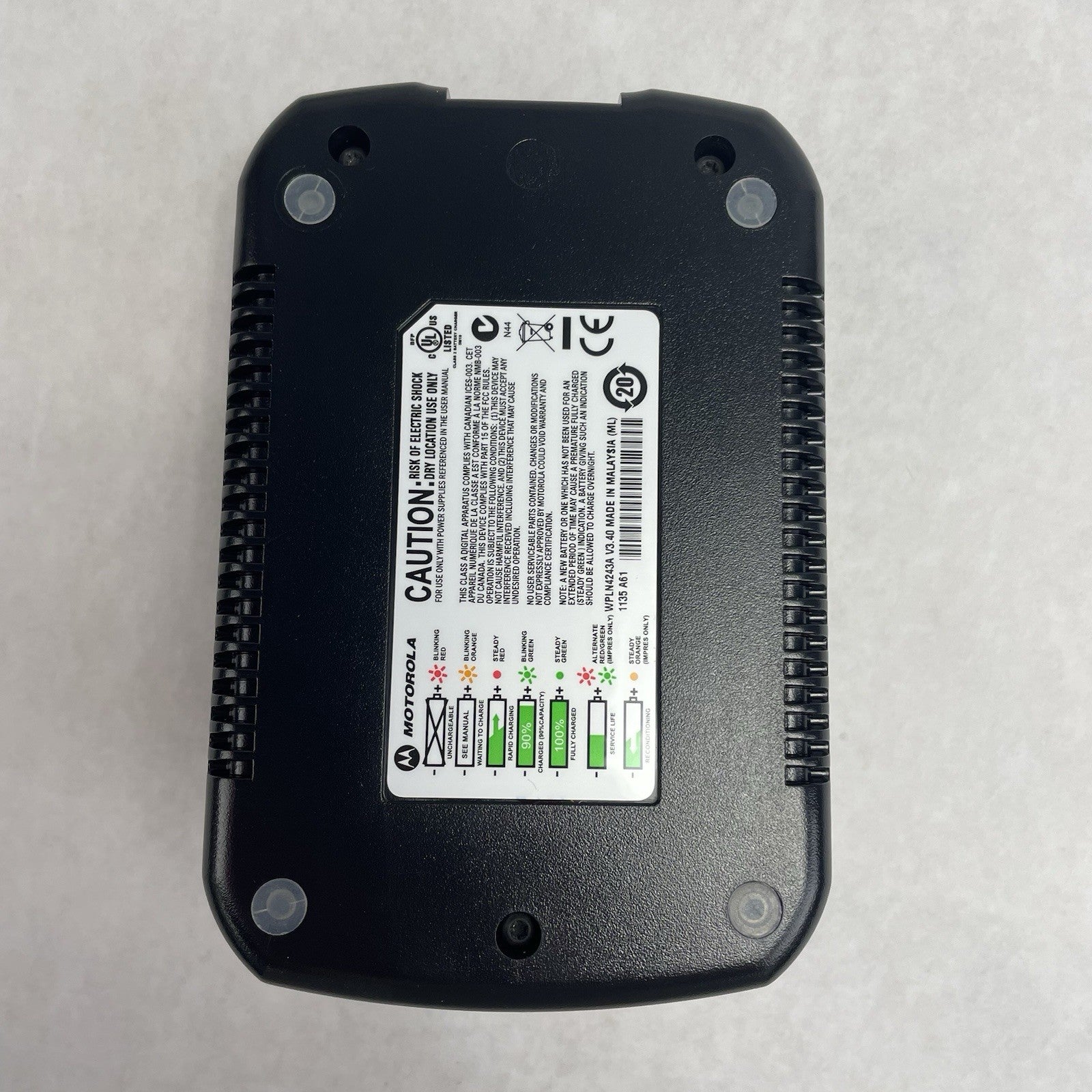 Motorola Impres Charger V3.90 Single Unit No Power Supply Lot of 10