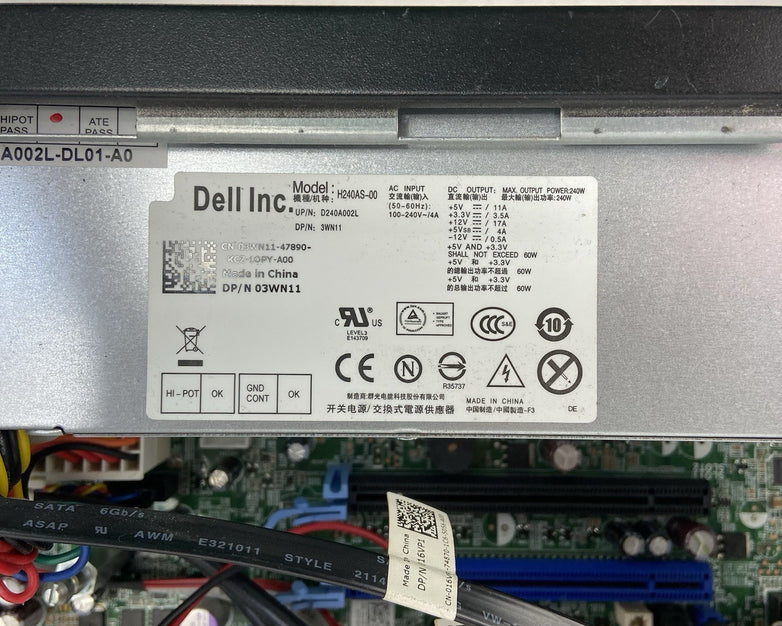 Dell Optiplex 790 SFF Intel Core i3-2120 3.3GHz 4GB RAM No HDD No OS