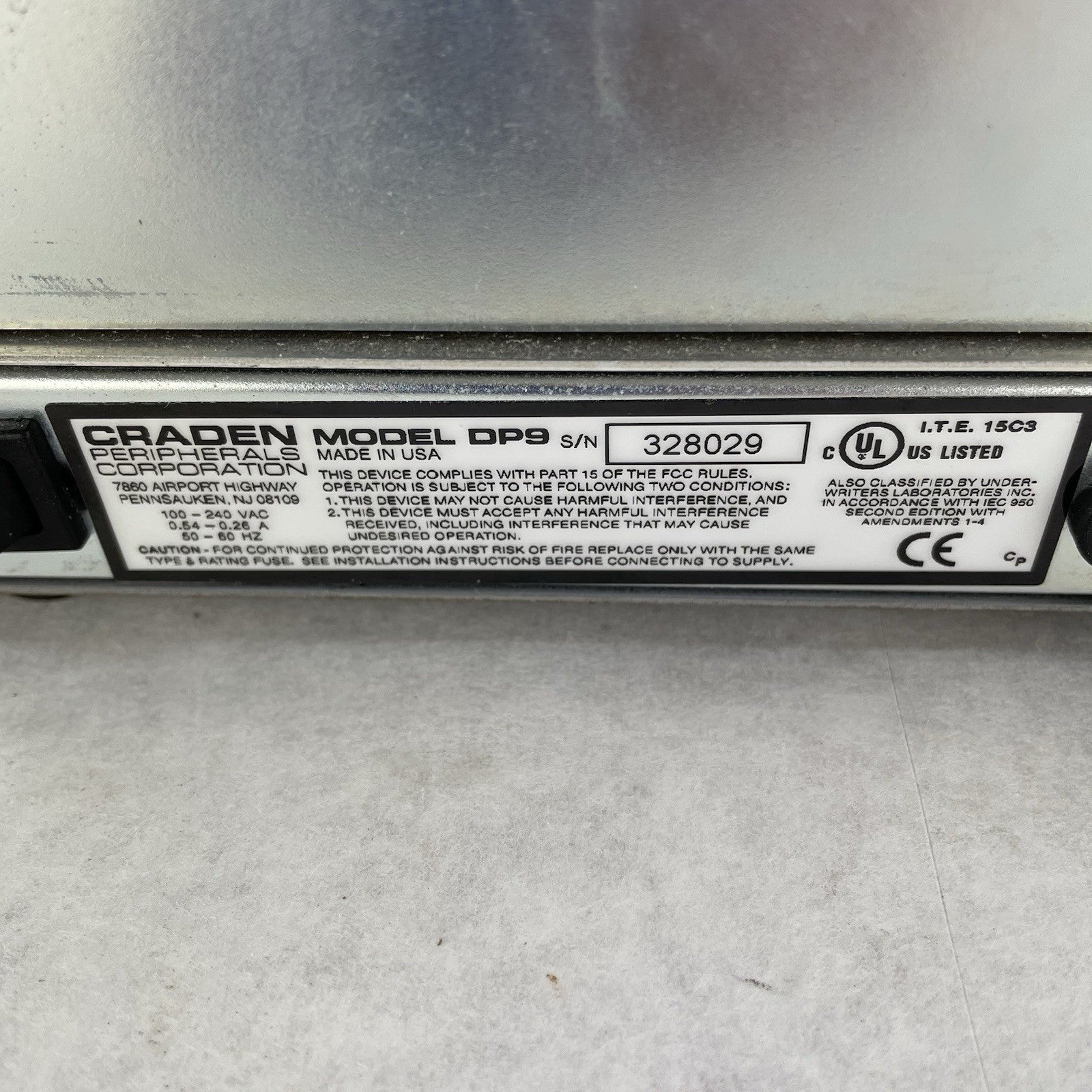 Craden Peripherals DP9 Passbook Transaction Printer No Ribbon Parts or Repair