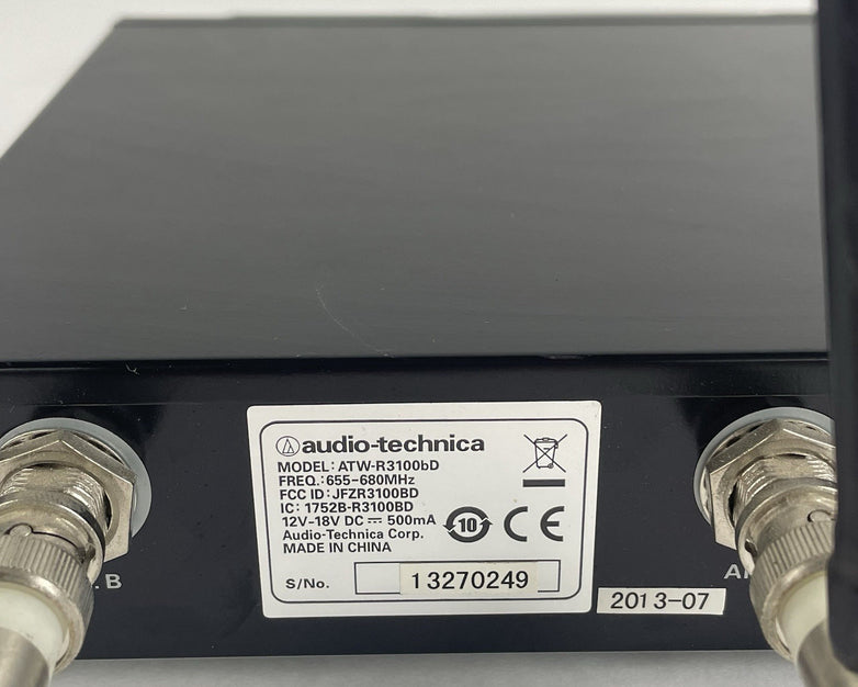 Audio-Technica ATW-R3100BD Freq: 655-680MHz