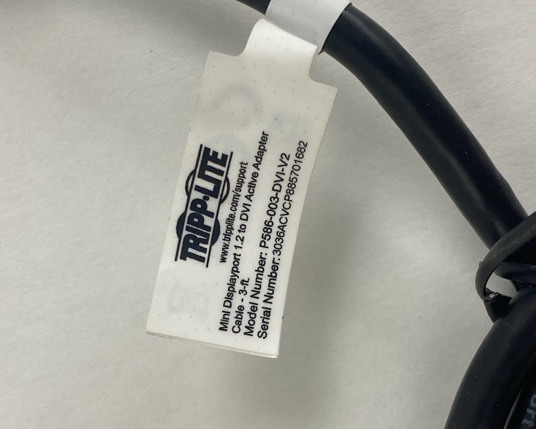 Tripp Lite P586-003-DVI-V2 3' Mini DisplayPort to DVI Lot of 4
