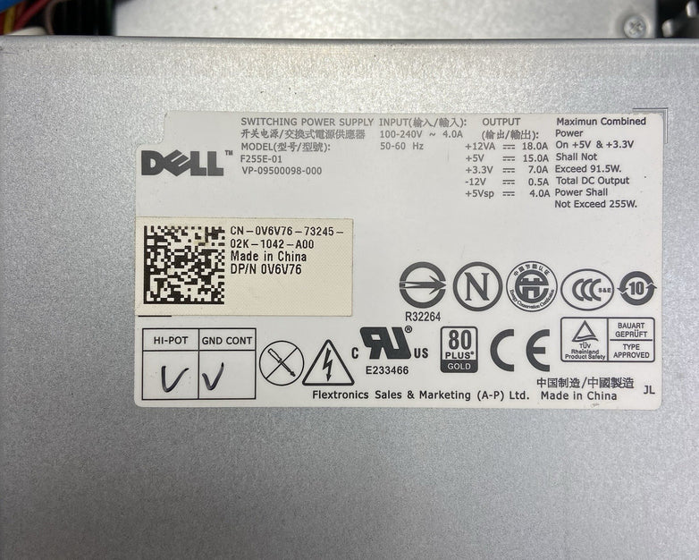 Dell Optiplex 980 DT Intel Core 2 Duo E8500 3.16GHz 4GB RAM No HDD No OS
