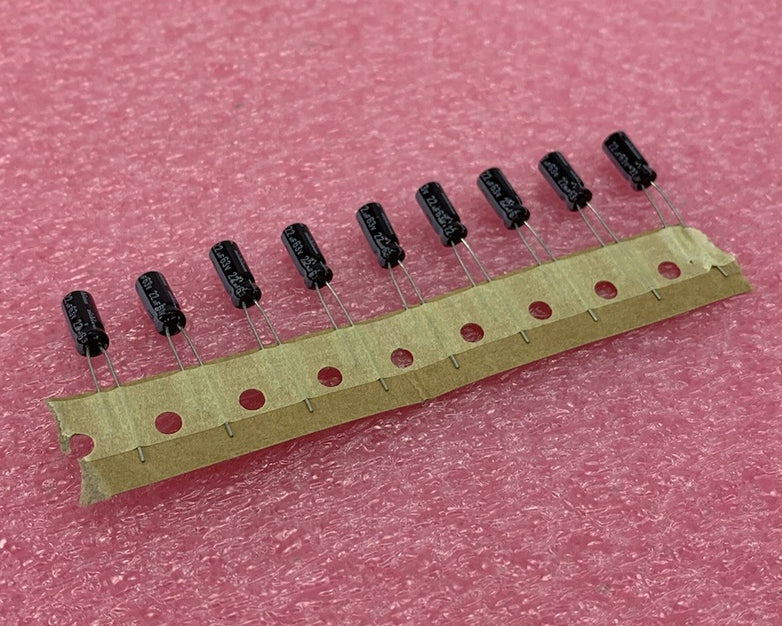 Nichicon 22uF 63V Radial Electrolytic Capacitor (Lot of 9)