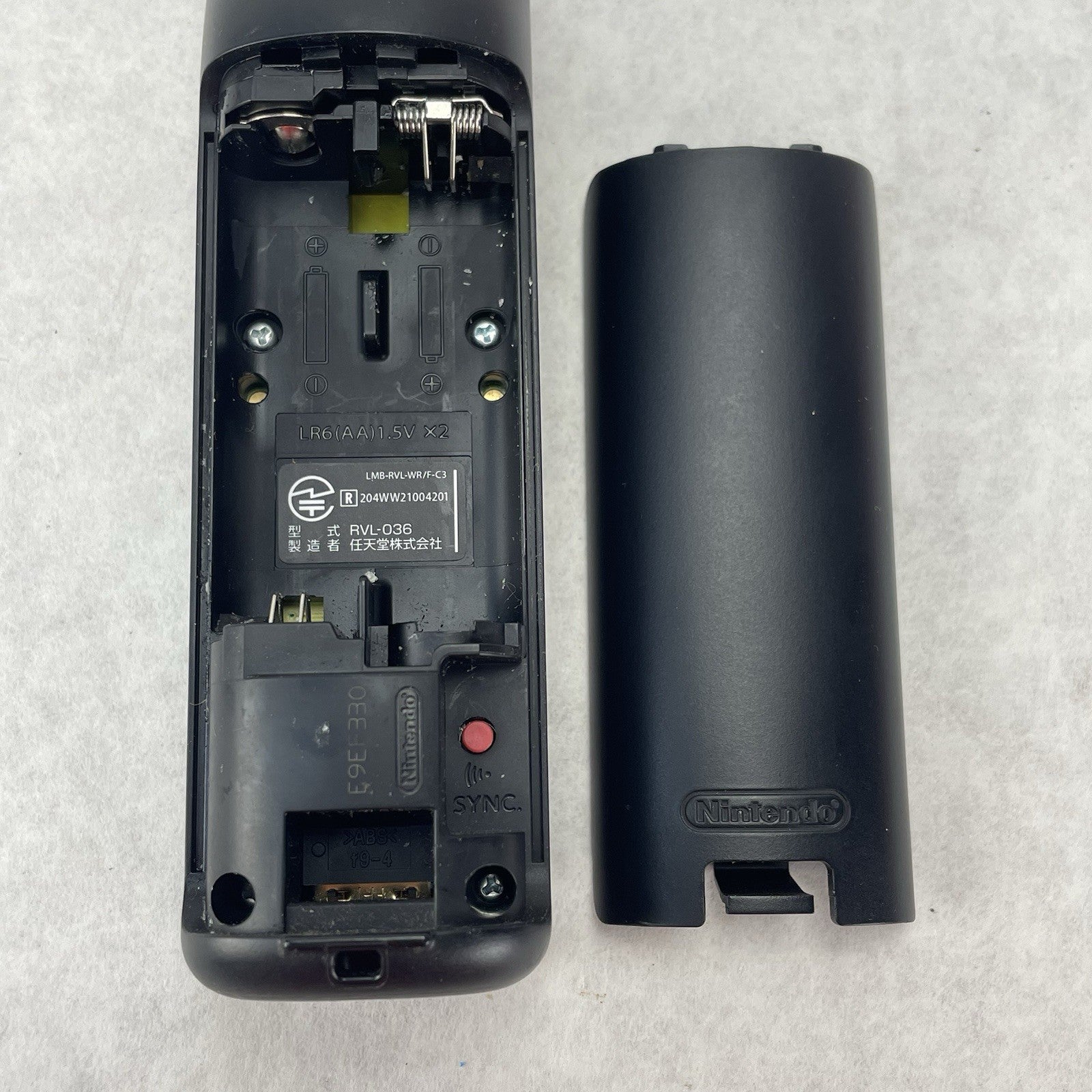 Nintendo Black Motion Plus Wii Controller OEM RVL-03611