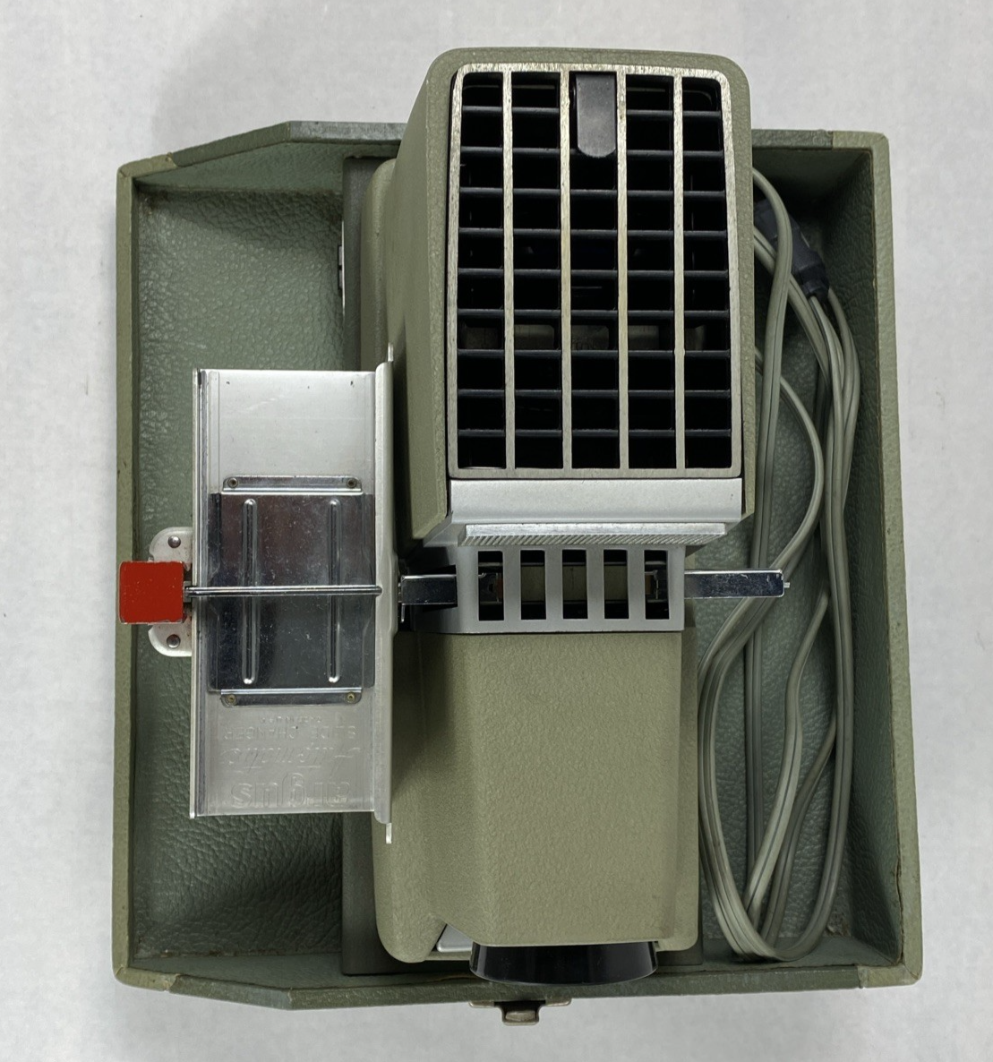 Argus 500 Model V Vintage 35mm Slide Projector Power Tested
