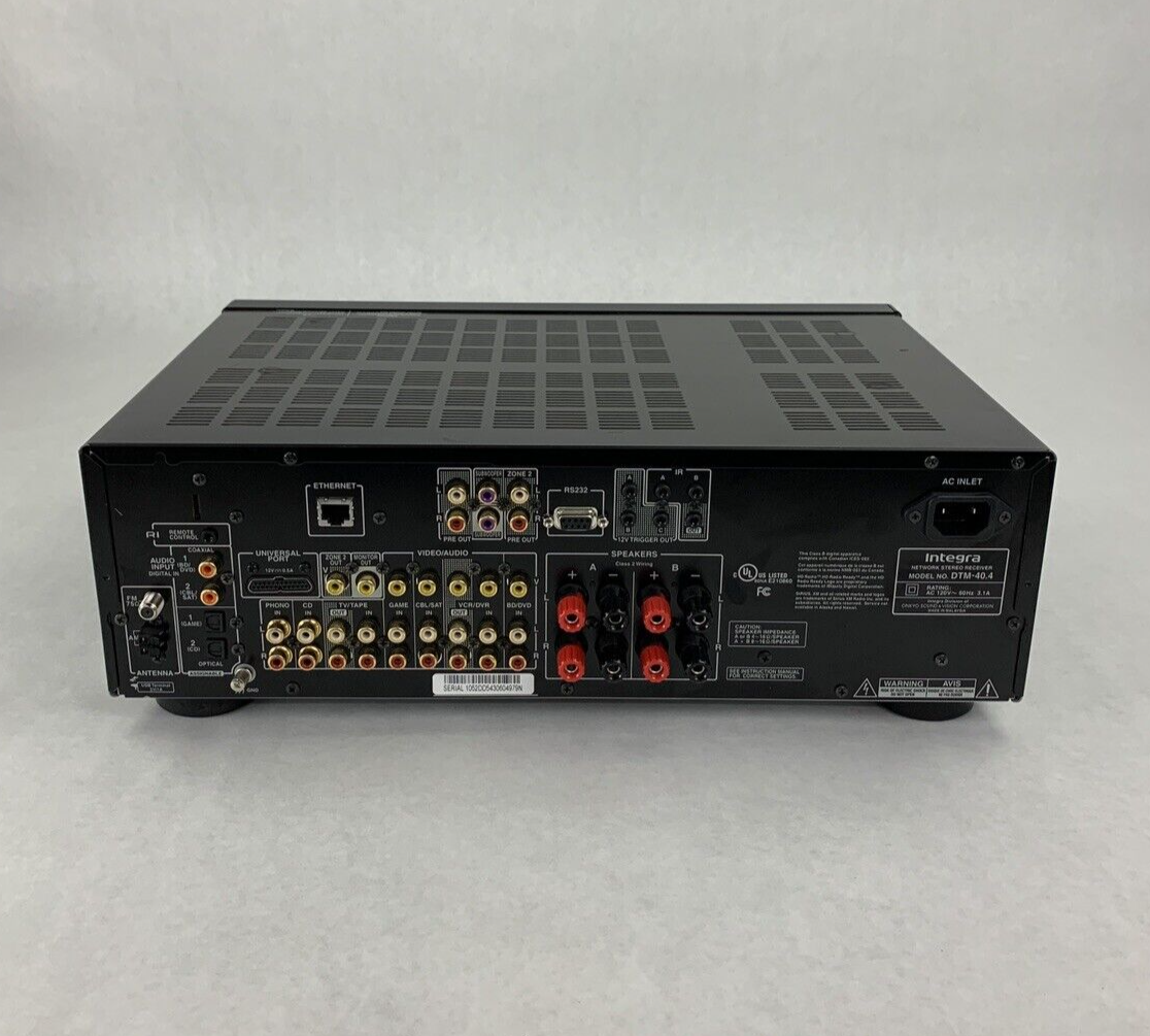 Integra DTM 40.4 Sirius XM WRAT Wide Range Amplifier Tested Bad Caps For Parts