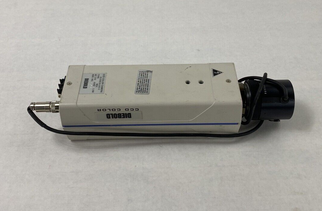 Diebold CCD Camera AC24V 49-008036-000A 25mm APC TV Lens For Parts or Repair