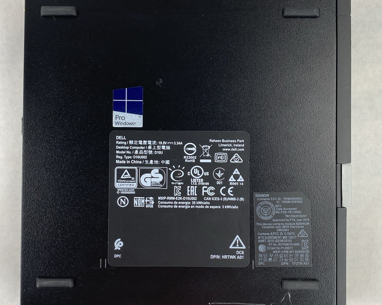 Dell OptiPlex 7050 Micro Intel Core i7-7700T 2.9 GHz 8GB RAM No HDD No OS