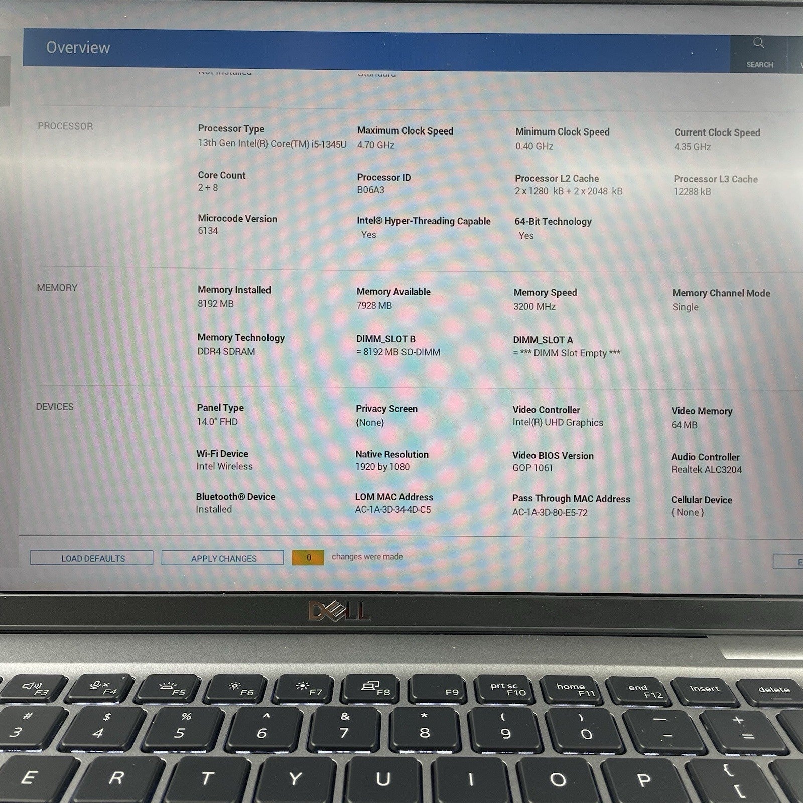 Dell Latitude 5440 14" i5-1345U 4.35 GHz 8 GB RAM No SSD/OS/AC - Bad Bottom3