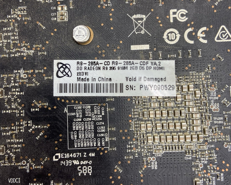 XFX Radeon R9 285 918M 2GB VRAM GDDR5 PCIe Graphics Card