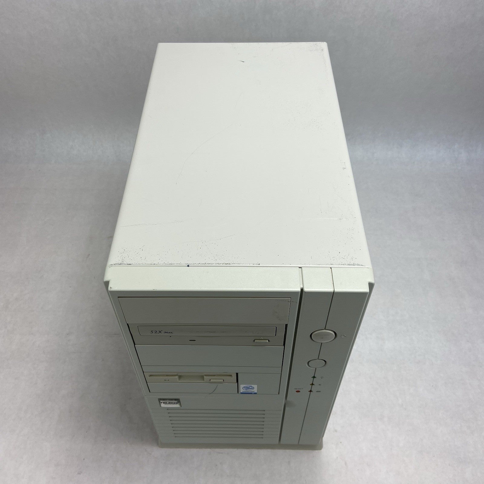 Vintage Inter-Tel Beige Mid Tower Computer Case AGI HP-P3507F5W 350W PSU2