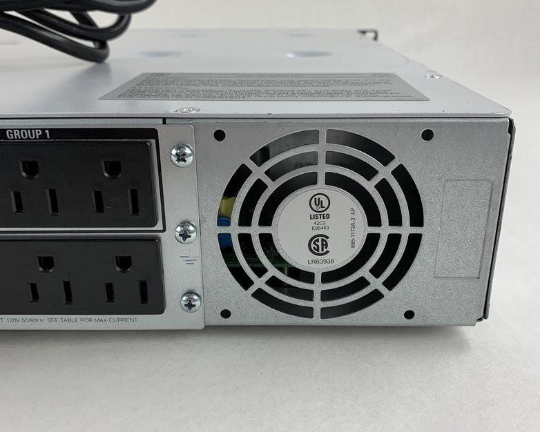 APC SMT1000RM2U Smart UPS Back Up Tested No Batteries w/ Faceplate