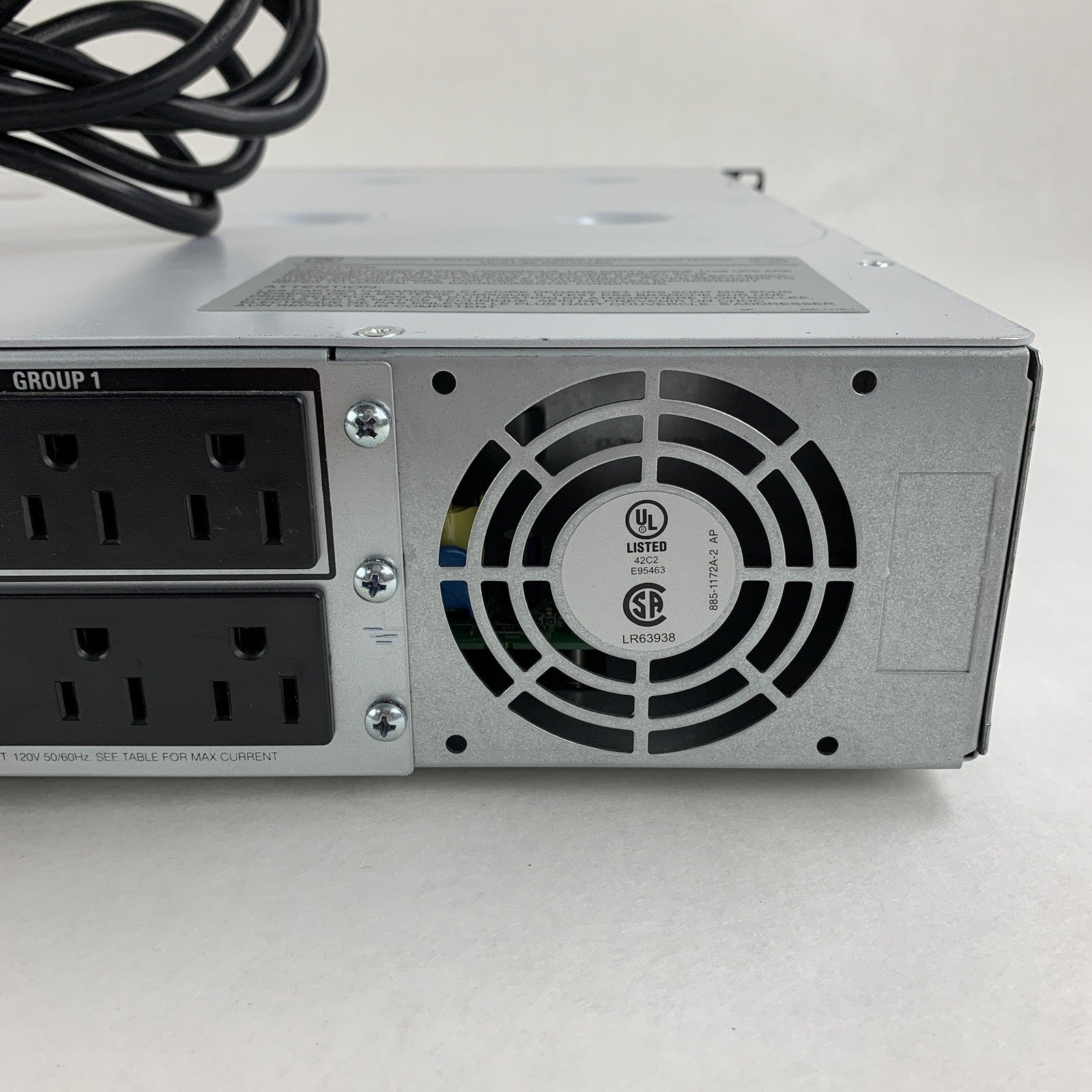 APC SMT1000RM2U Smart UPS Back Up Tested No Batteries w/ Faceplate