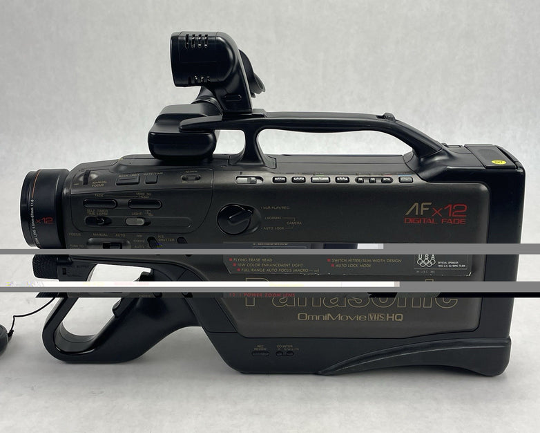 Panasonic OmniMovie VHS HQ Camcorder In Case Model PV-720 For Parts