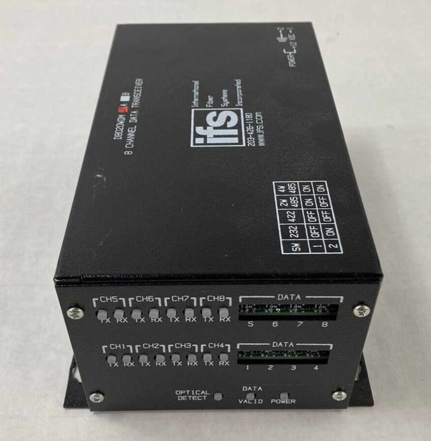 International Fiber Systems IFS D8020WDM 8 Channel Data Transceiver
