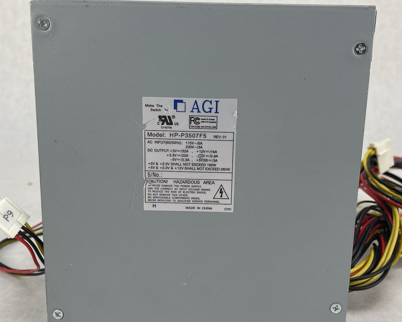 AGI HP-P3507F5 280 Power Supply