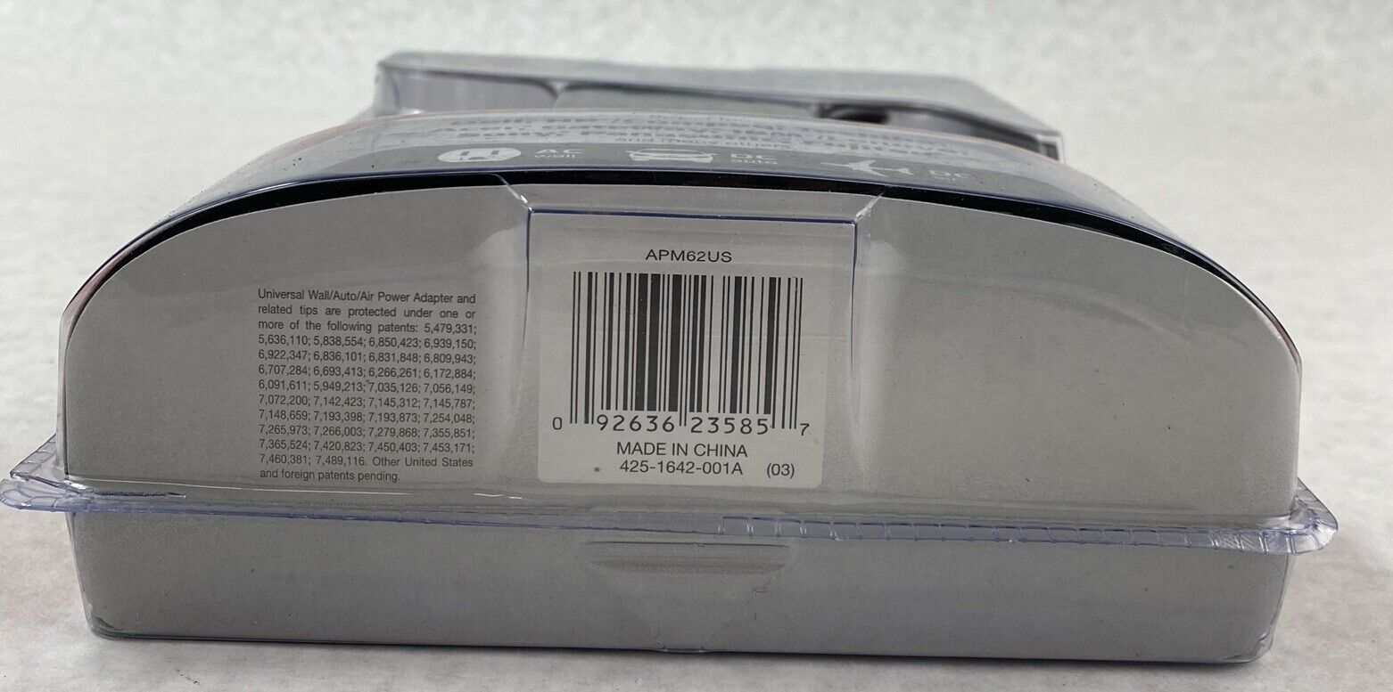 Targus APM62US Universal Power Adapter for Laptops SEALED 425-1642-001A