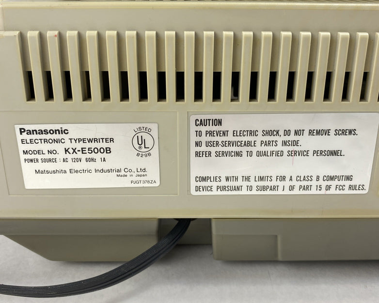 Panasonic Jetwriter KX-E500B Electronic Typewriter