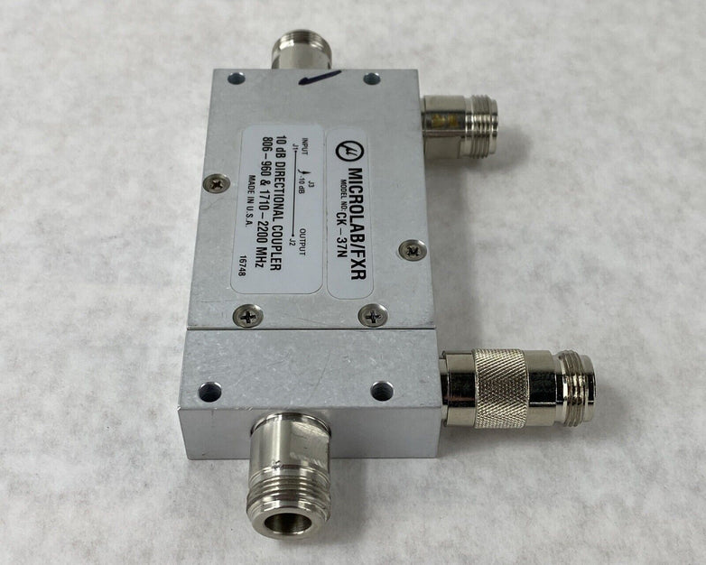 Microlab / FXR CK-37N 10 dB Directional Coupler 806-960 & 1710-2200 MHz