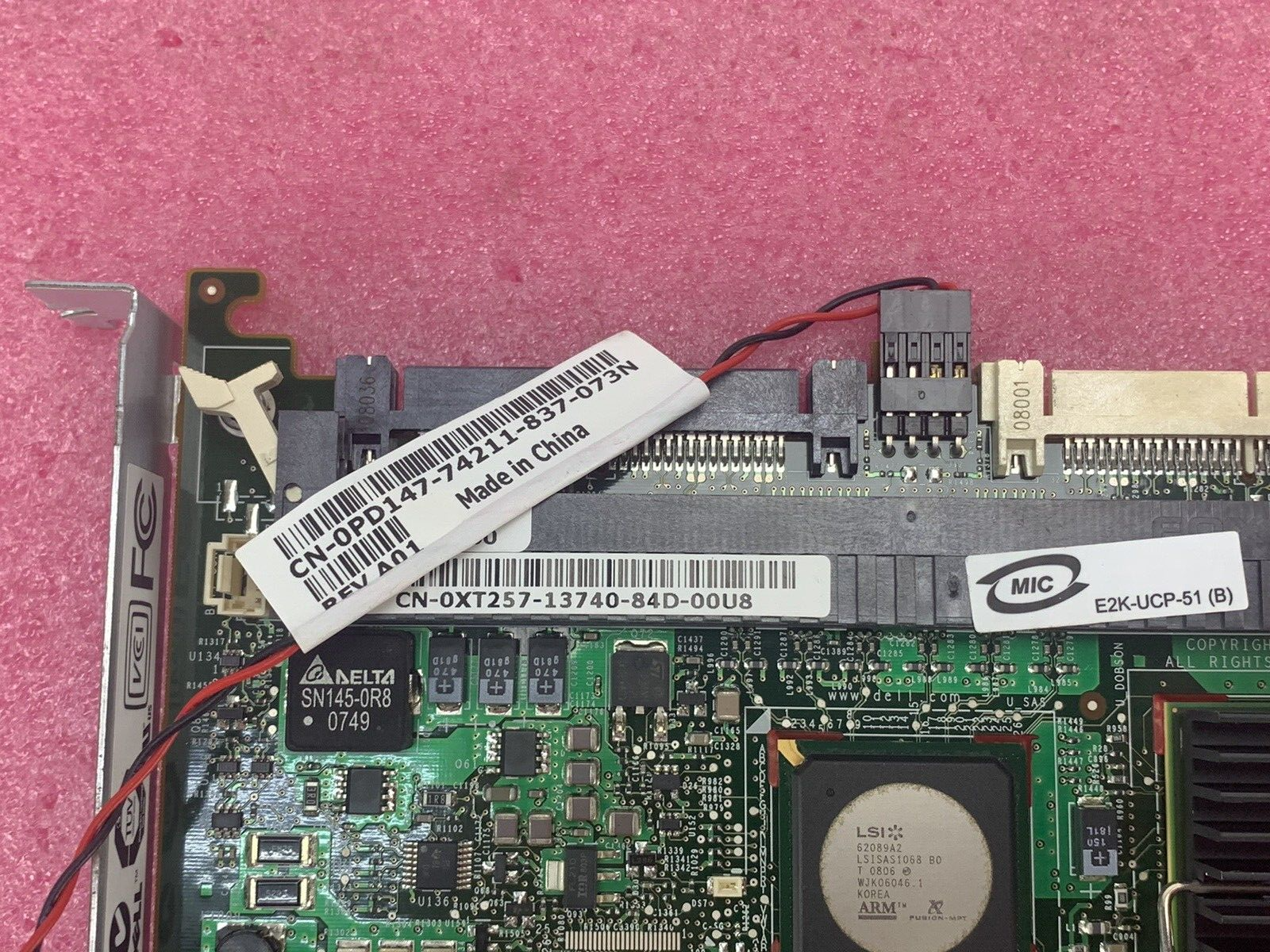 Dell 0XT257 Perc 5i SAS SATA Genuine RAID Controller for PowerEdge 1950/2950