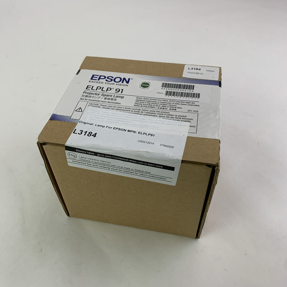 Epson ELPLP91 Original Projector Spare Lamp0