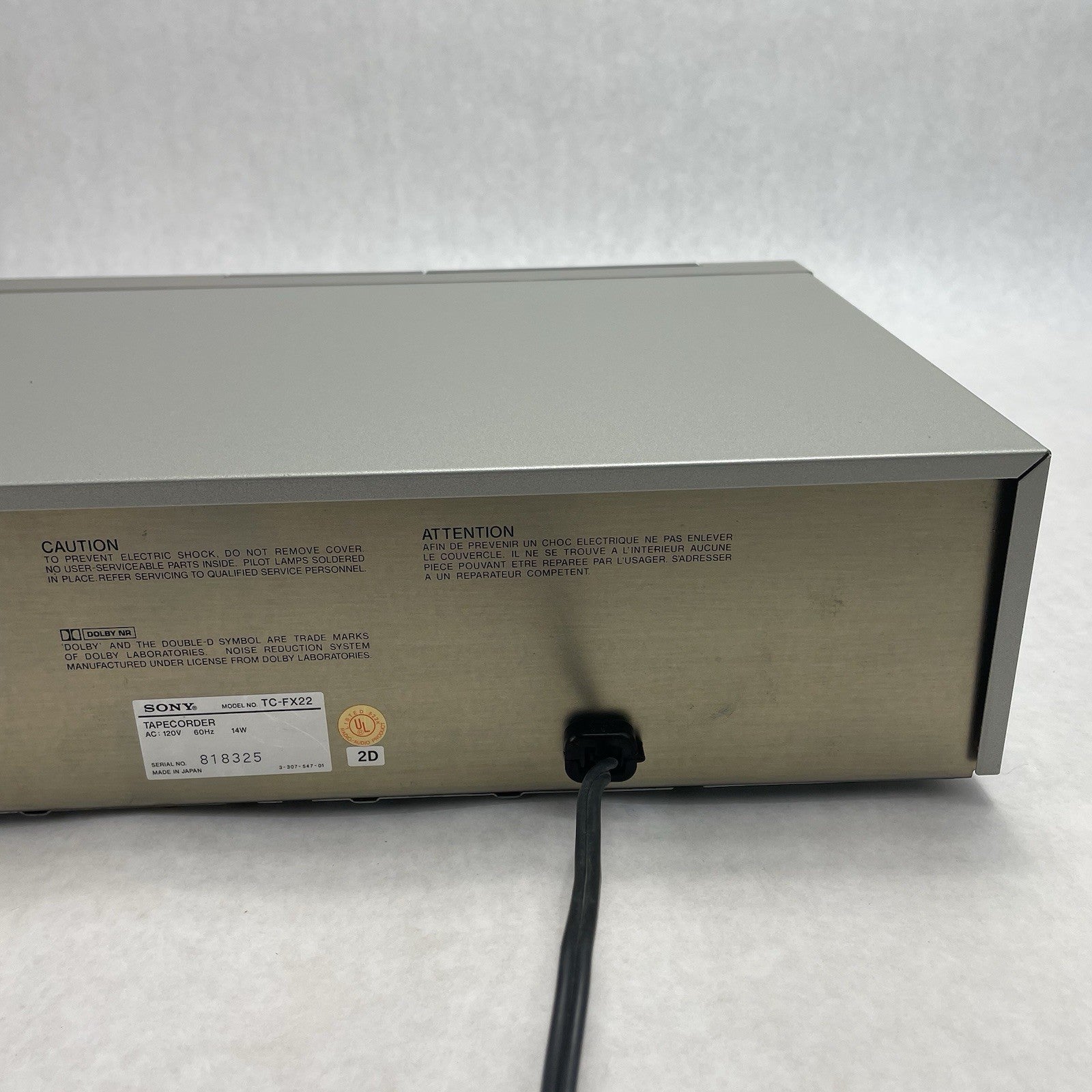 Sony TC-FX22 Tape Recorder Cassette Tape Player Tested For Parts8