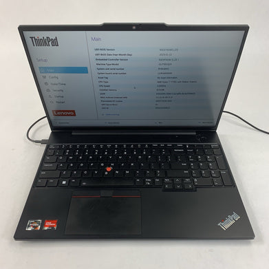 Lenovo ThinkPad E16 Gen 1 AMD Ryzen 7 7730u 2.0 GHz 8 GB Ram No OS/SSD/AC/Batt