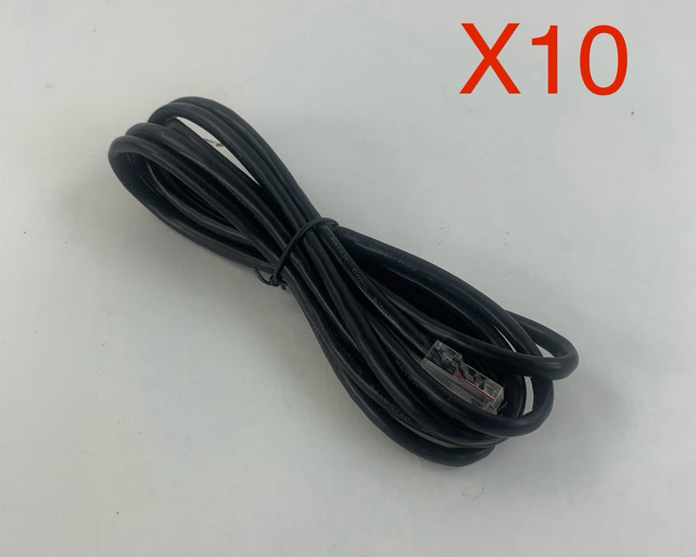 Sangoma RJ45 6.8 Foot Black Ethernet Cable Lot of 10