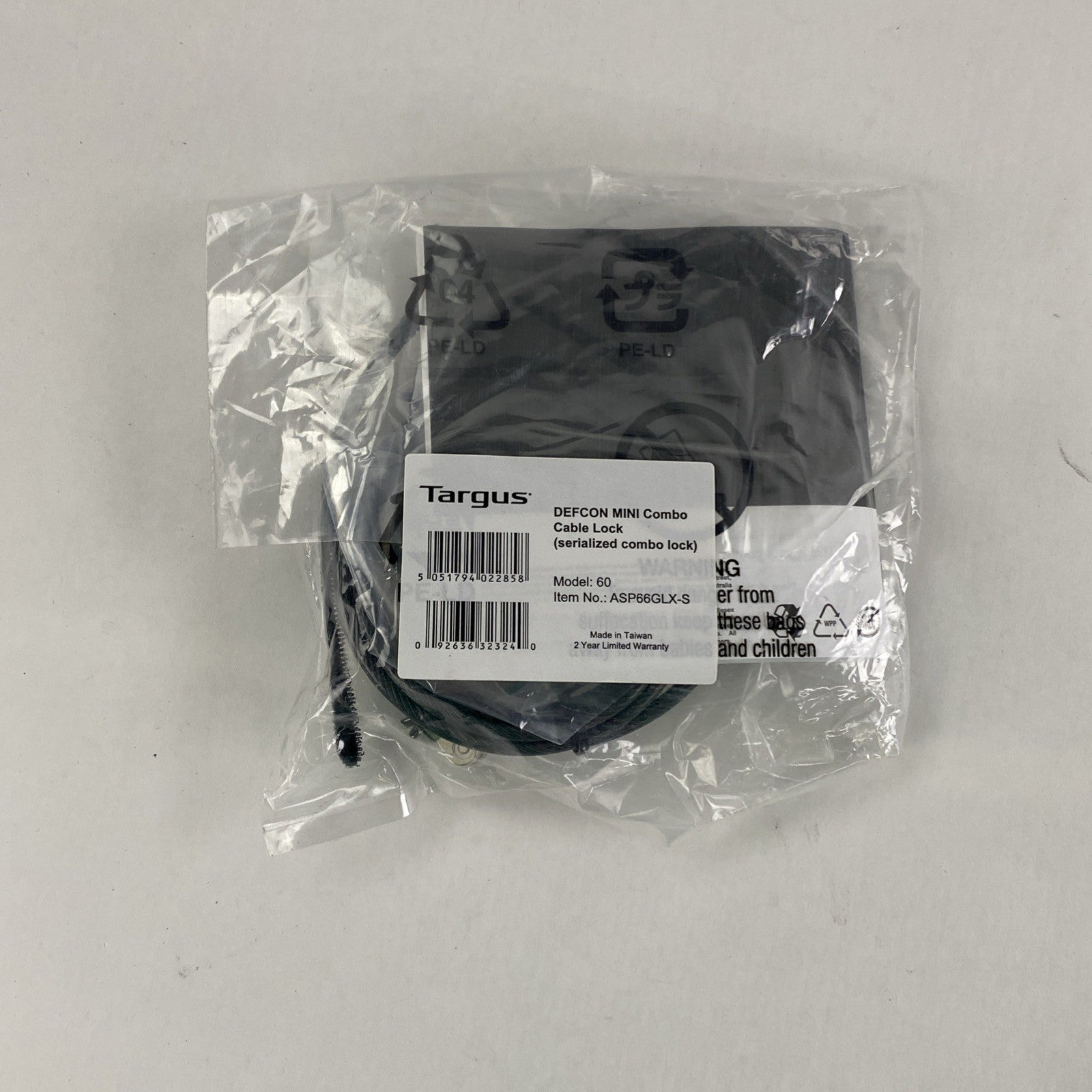 Targus 60 Defcon Mini Combo Cable Lock Lot of 56