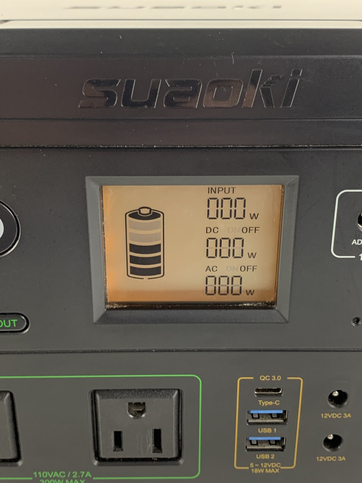 Suaki G500 Portable Power Station 500Wh 110V-60 50Hz 300W Powers and Charges