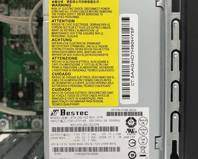 HP Pavilion P7-1017c MT Intel Core i3-2100 3.1GHz 4GB RAM No HDD No OS