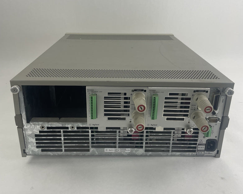 Agilent N3300A Electronic Load Mainframe 2x N3306A Module - Needs Calibration