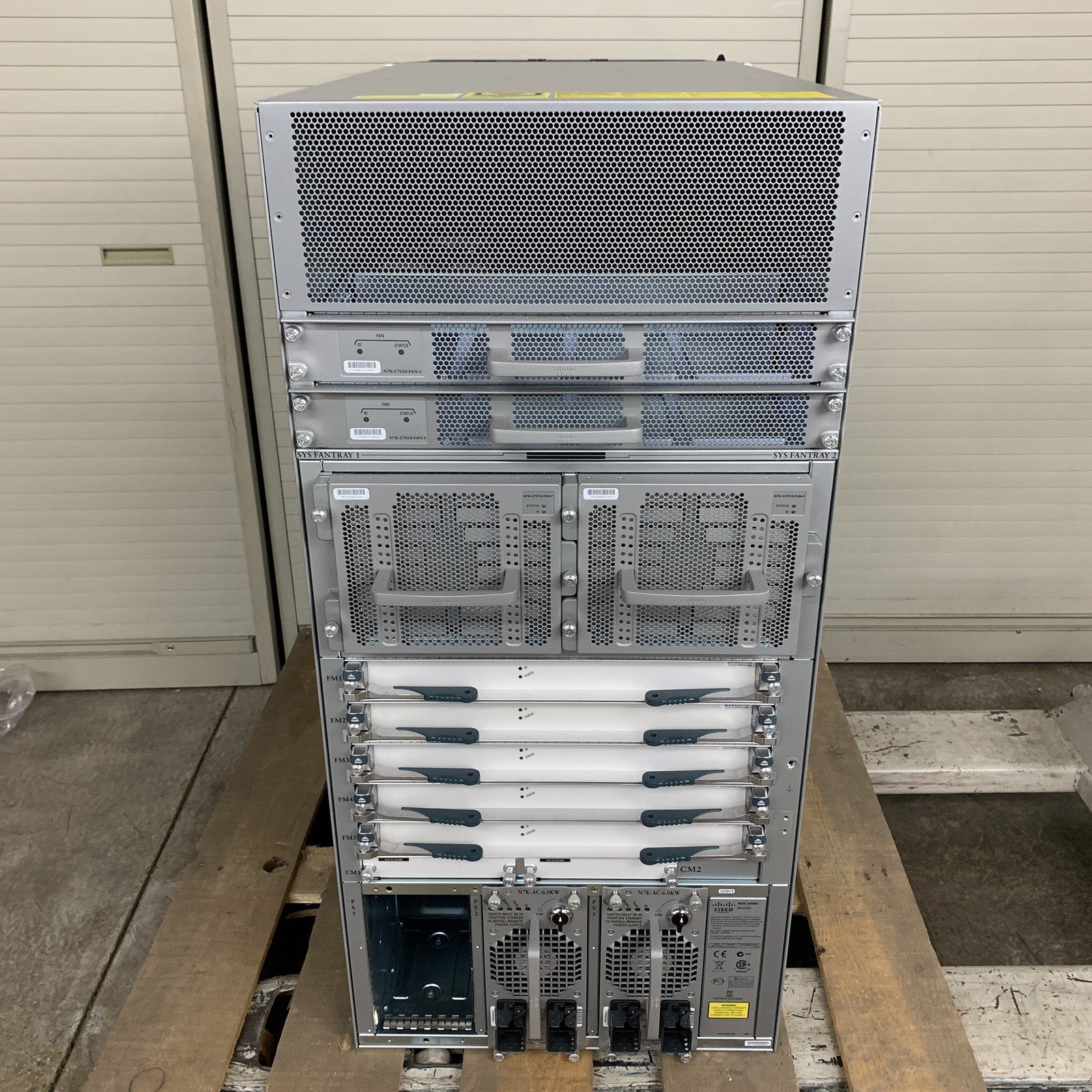 Cisco Nexus N7K-C7010 10-Slot Switch Chassis Tested w/Fans and 3x Power Supplies