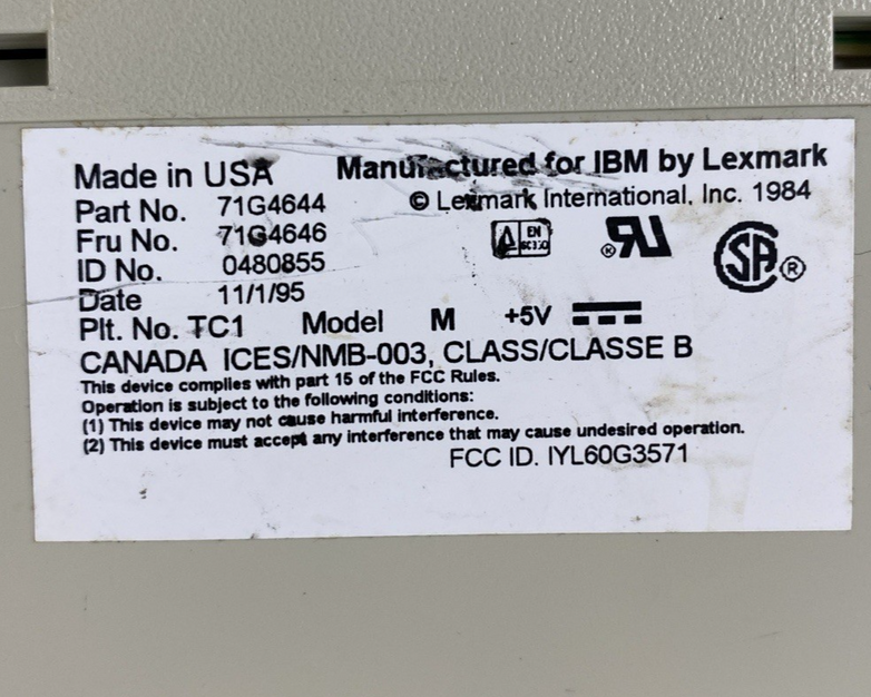 IBM 71G4644 Keyboard Tested