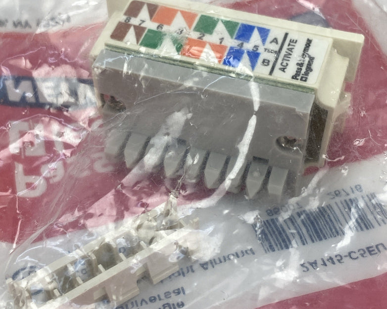 Pass & Seymour 2A145-C5EU Activate 2A Single Cat 5e RJ45 Wiremold Ivory - Lot 15