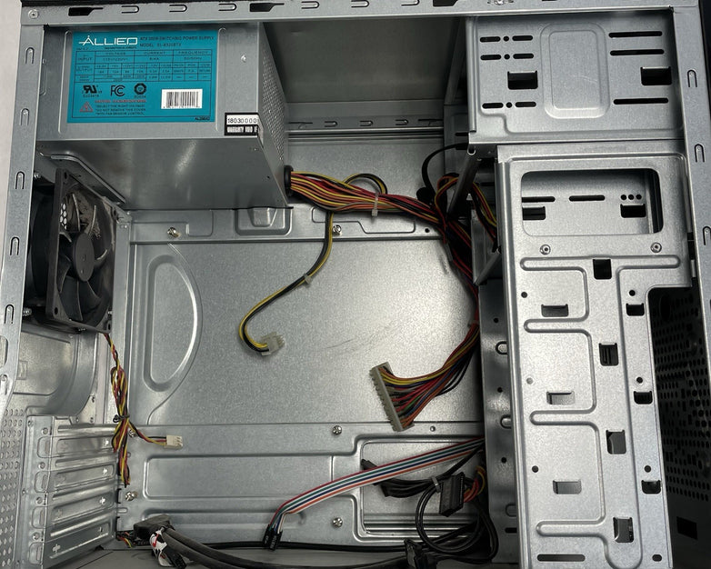 APEX TX-606-U3 MicroATX Computer Case Barebones 300W Allied Power Supply Tested