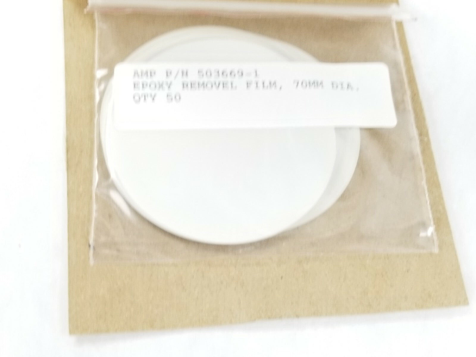 AMP Epoxy Removel Film, 70MM Dia (Lot of 50)