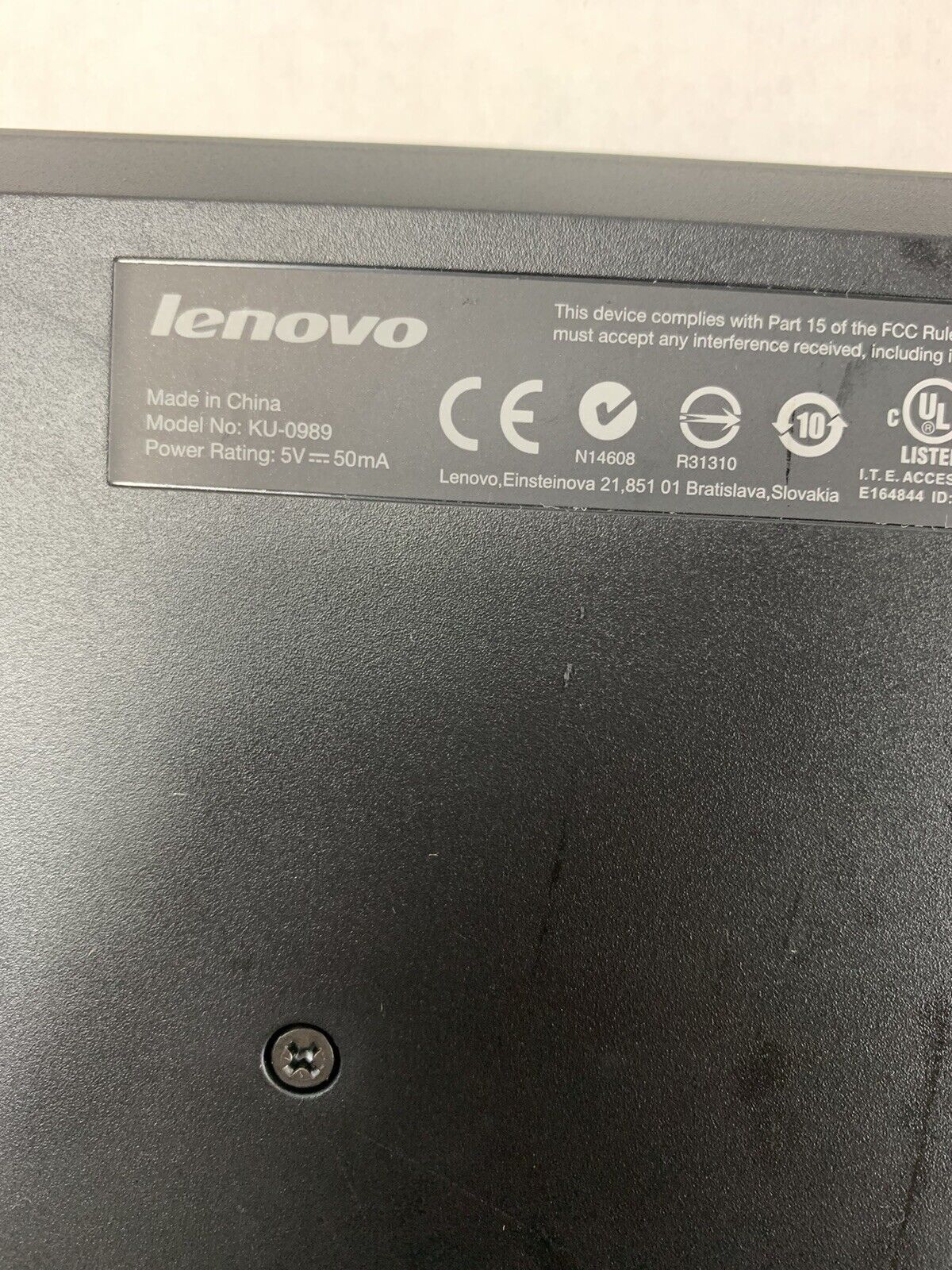 Lot of 3 Lenovo KU-0989 Keyboard 54Y9489