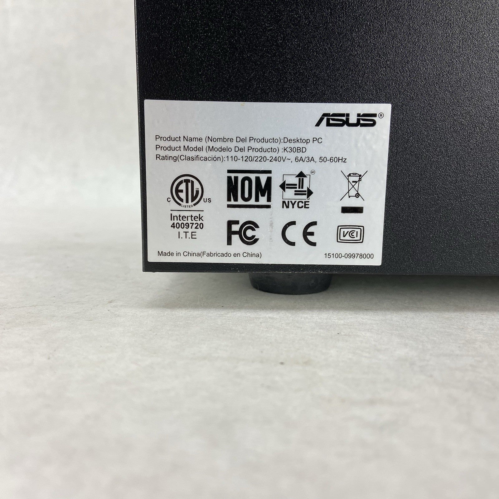 ASUS K30BD MT AMD Sempron 3850 1.3GHz 4GB RAM No HDD No OS7