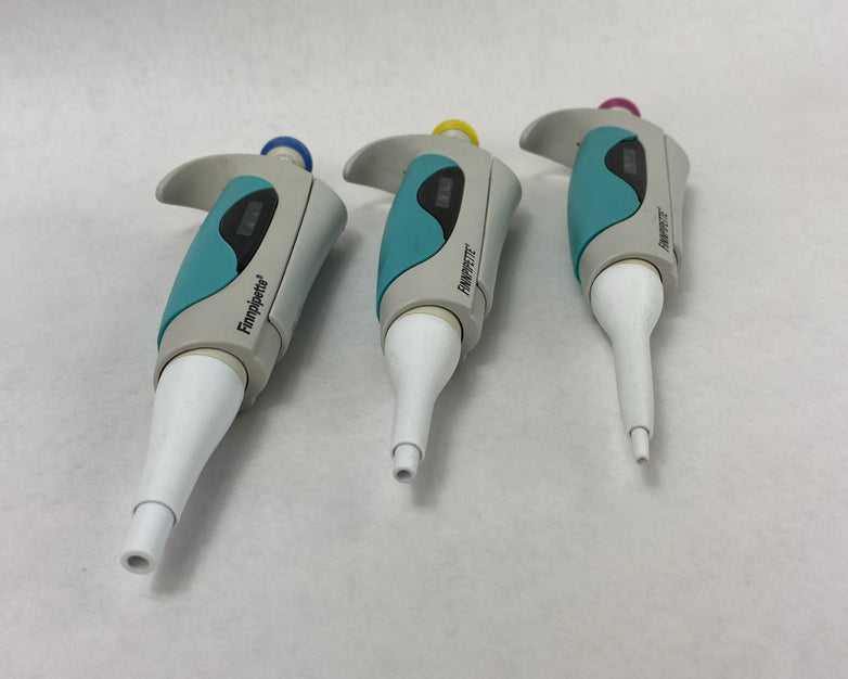Thermo Scientific Finnpipette 1-10 10-100 100-1000µL Mixed Lot of 3