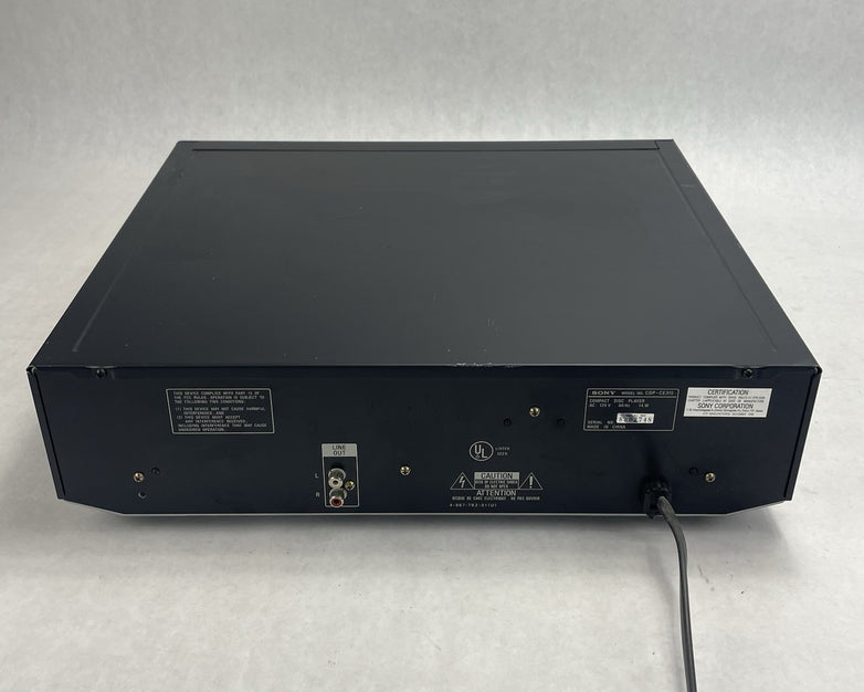 Sony CDP-CE315 5 Disc Changer CD Player Tested