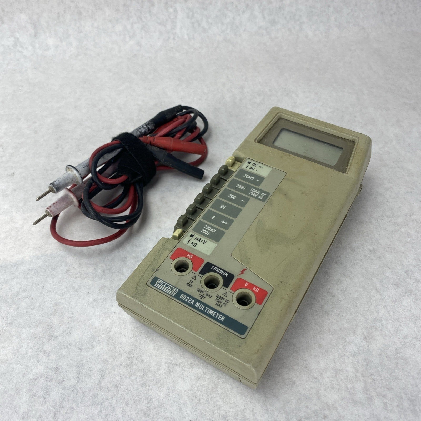 Fluke 8022A Multimeter Untested No Batteries 2