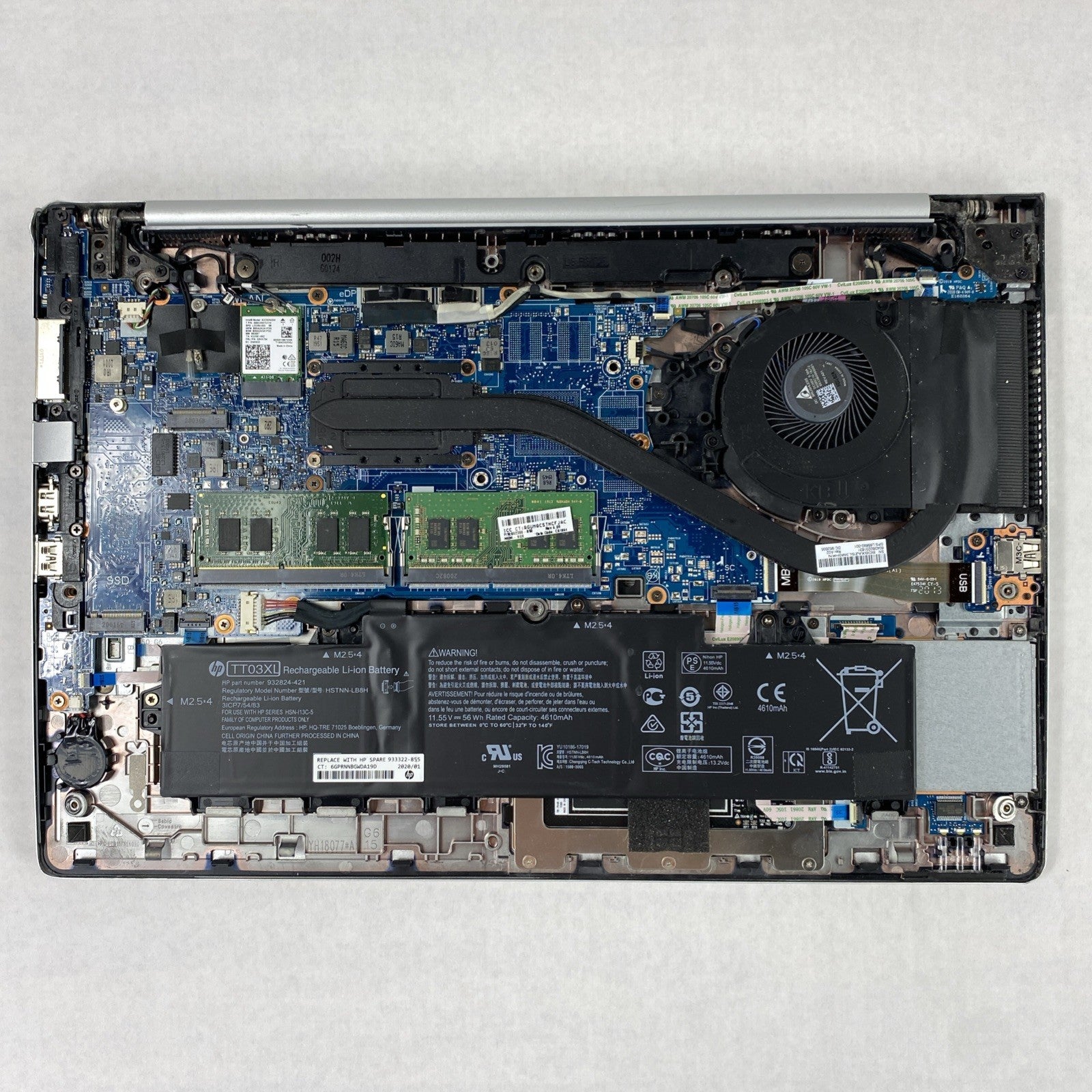 HP EliteBook 850 G6 Intel Core i7-8665U 1.9GHz 16GB RAM 15.6" No HDD No OS