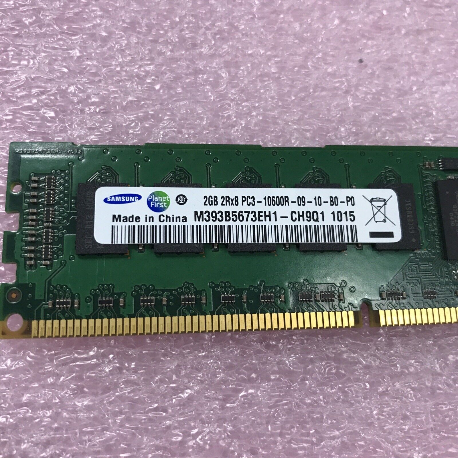Samsung 12GB Kit 6x2GB 2Rx8 PC3-10600R-09-10-B0-P0 Server Ram M393B5673EH1
