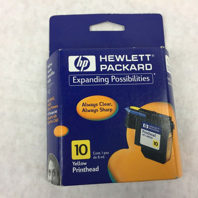 Genuine HP 10 Printhead Yellow C4803A  Warranty End Date May 2002 Factory Sealed