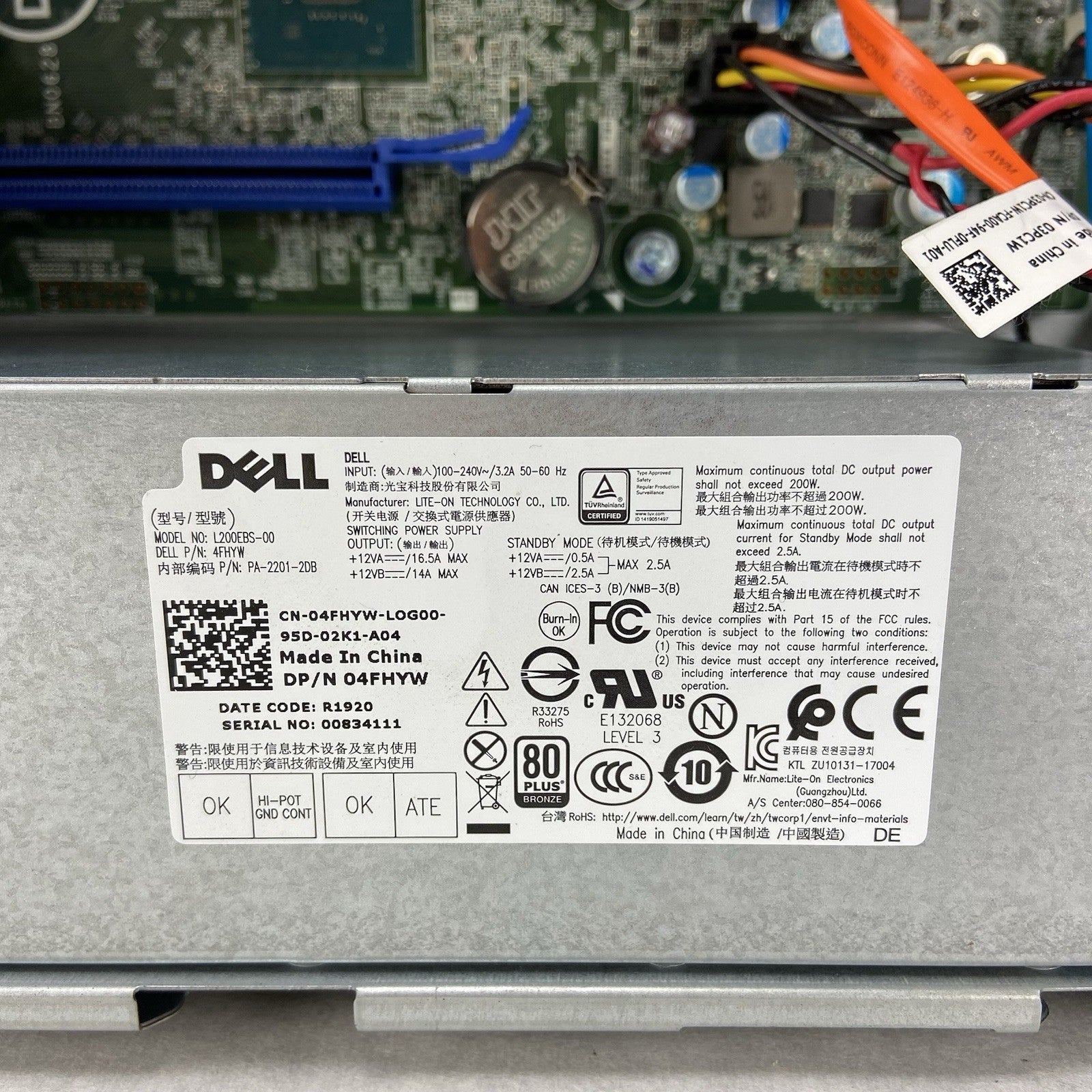 Dell Optiplex 3060 SFF Intel Core i5-8500 3GHz No RAMHDDOS11