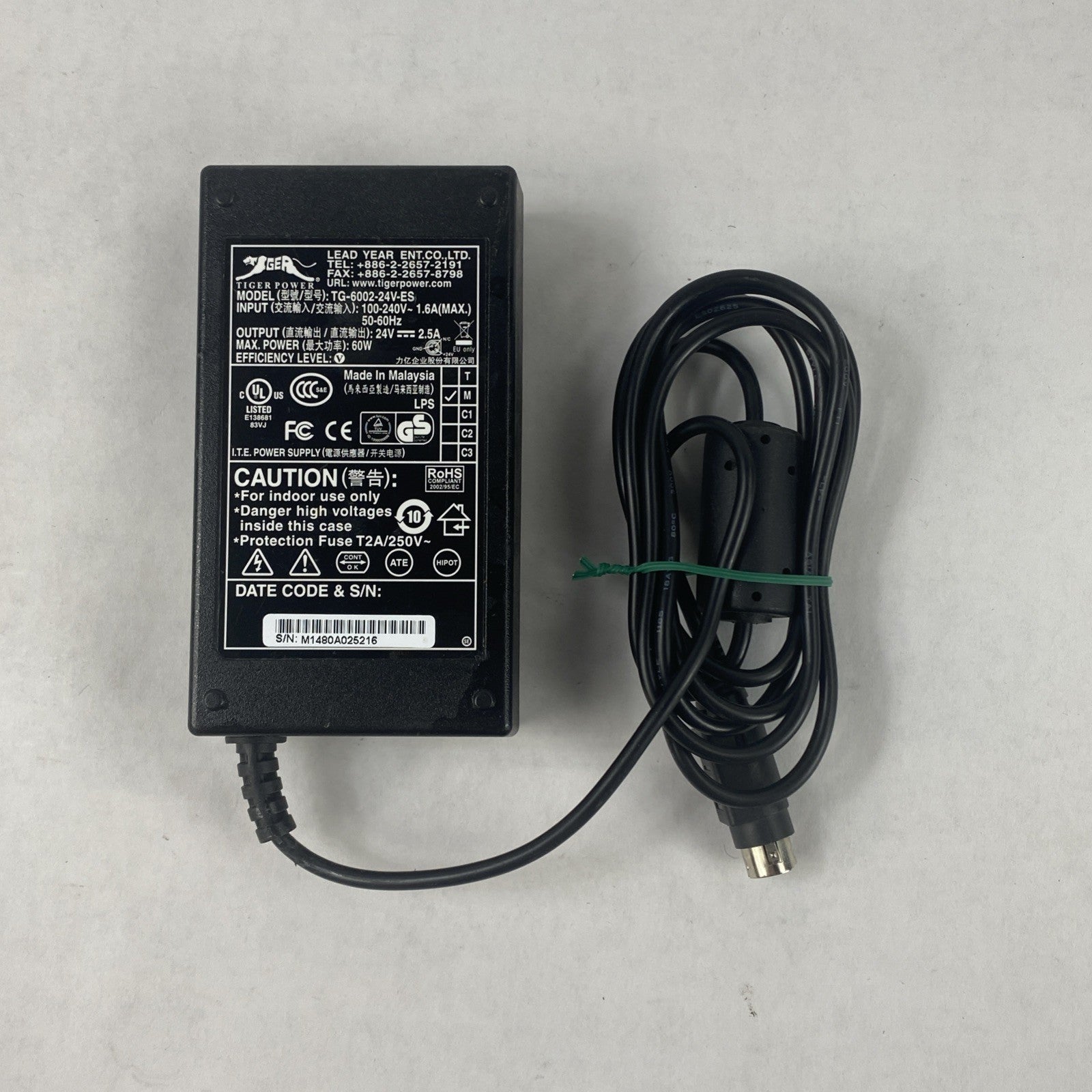 Tiger Power TG-6002-24V-ES Mixed Lot 5 W/ TG6001-24V & TG15-0065-24 AC Adapter4