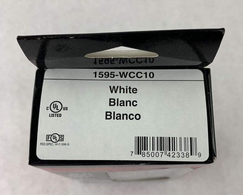 New Pass & Seymour LeGrand 1595-WCC10 GFCI Duplex Receptacle White